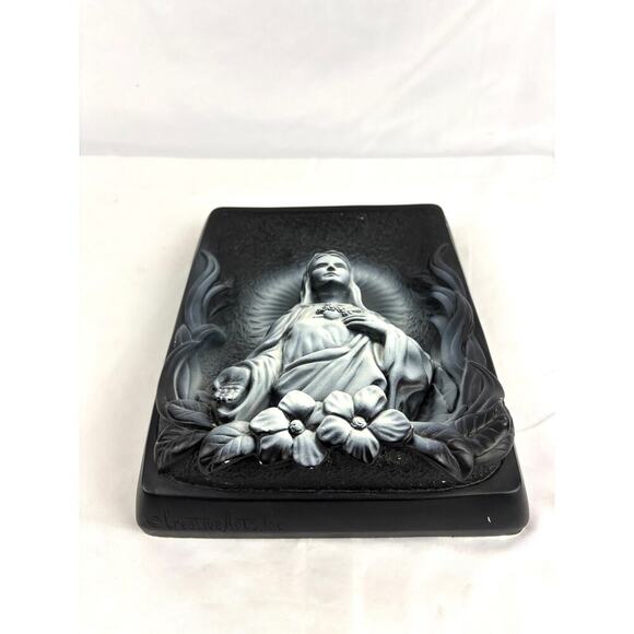 Vintage Sacred Heart Mary Chalkware By Creative Arts Inc USA 1960s Religious - Picture 13 of 16